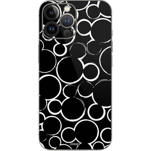 Disney Mickey Mouse Logo Pattern iPhone 15 Pro Max Skin