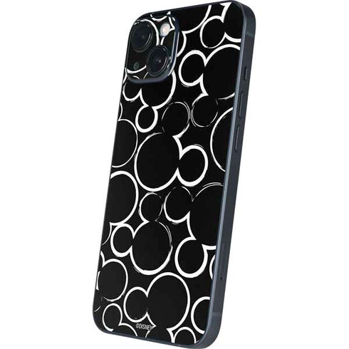Disney Mickey Mouse Logo Pattern iPhone 15 Skin