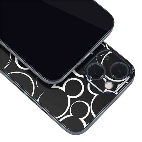 Disney Mickey Mouse Logo Pattern iPhone 15 Skin