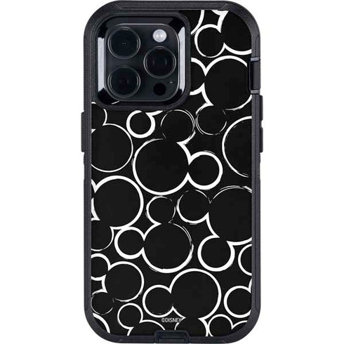 Disney Mickey Mouse Logo Pattern Otterbox Defender iPhone Skin