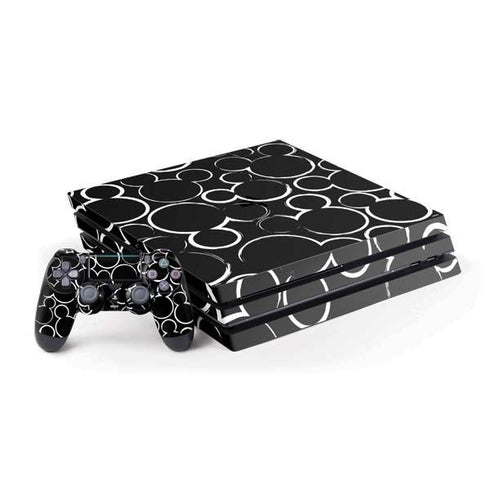 Disney Mickey Mouse Logo Pattern PlayStation PS4 Skins