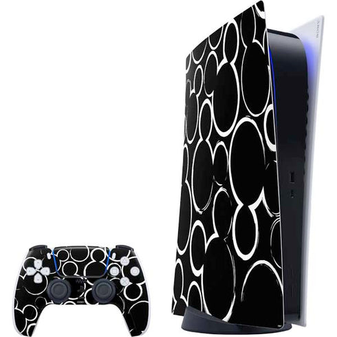 Disney Mickey Mouse Logo Pattern PlayStation PS5 Skins