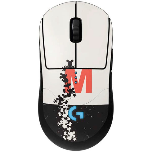 Disney Mickey Mouse Stacked Silhouette Split G Pro Wireless Gaming Mouse Skin