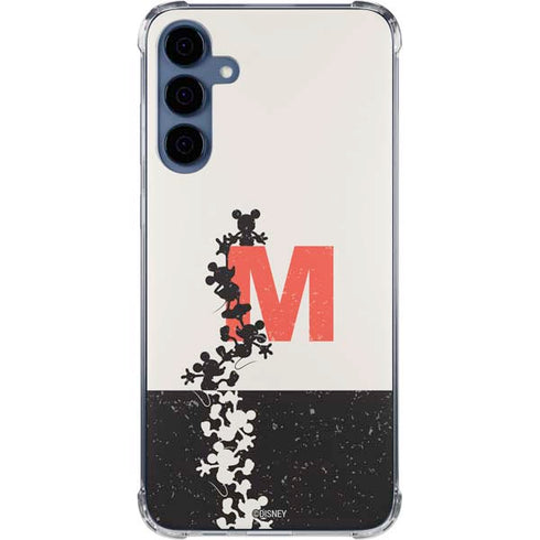 Disney Mickey Mouse Stacked Silhouette Split Galaxy A35 5G Clear Case