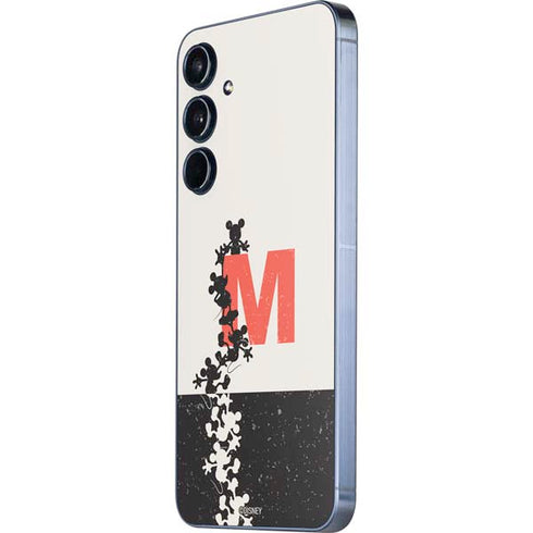Disney Mickey Mouse Stacked Silhouette Split Galaxy A35 5G Skin