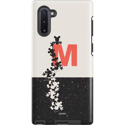 Disney Mickey Mouse Stacked Silhouette Split Galaxy Cases
