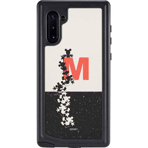 Disney Mickey Mouse Stacked Silhouette Split Galaxy Cases