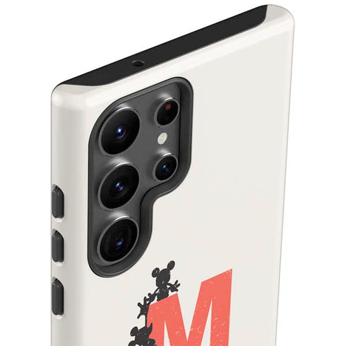 Disney Mickey Mouse Stacked Silhouette Split Galaxy S23 Ultra Pro Case