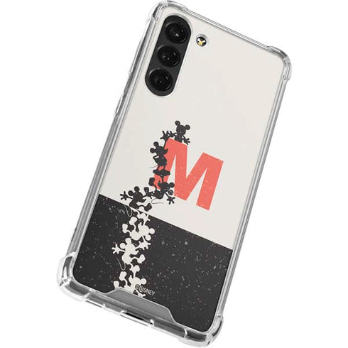 Disney Mickey Mouse Stacked Silhouette Split Galaxy S24 FE Clear Case