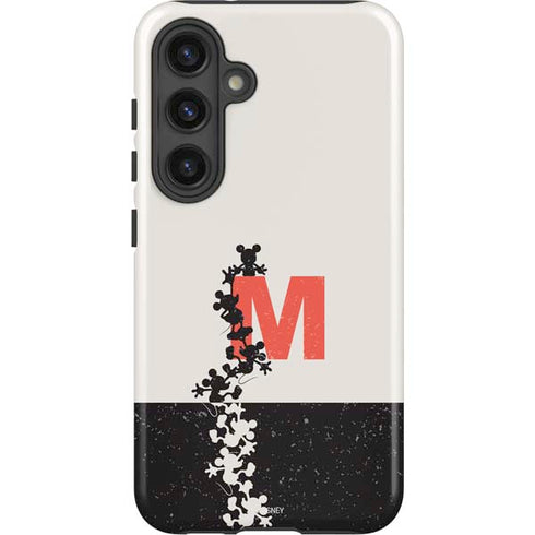 Disney Mickey Mouse Stacked Silhouette Split Galaxy S25 Impact Case