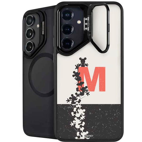 Disney Mickey Mouse Stacked Silhouette Split Galaxy S25 Kickstand Case