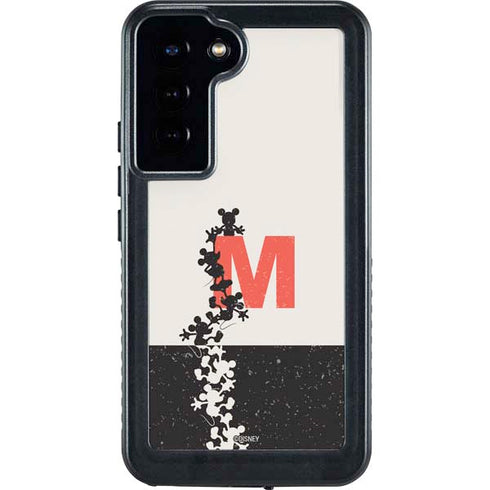 Disney Mickey Mouse Stacked Silhouette Split Galaxy S24 Plus Waterproof Case