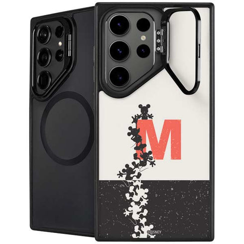 Disney Mickey Mouse Stacked Silhouette Split Galaxy Cases
