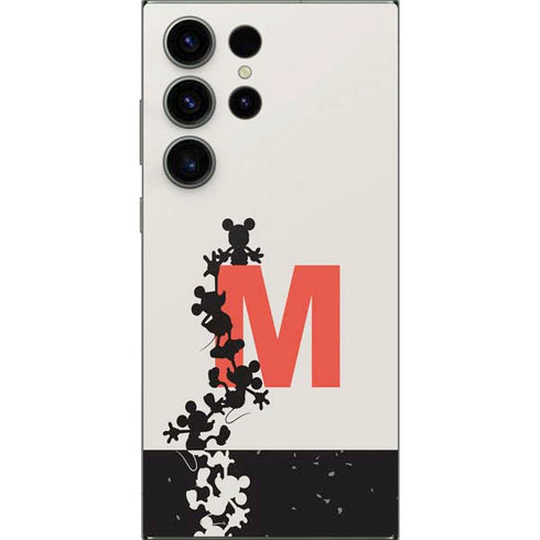 Disney Mickey Mouse Stacked Silhouette Split Galaxy S25 Ultra Skin