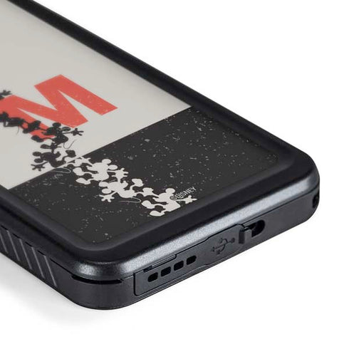 Disney Mickey Mouse Stacked Silhouette Split Galaxy S24 Waterproof Case