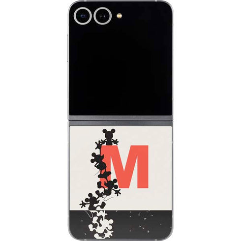 Disney Mickey Mouse Stacked Silhouette Split Galaxy Z Flip6 Skin