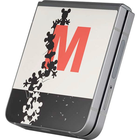 Disney Mickey Mouse Stacked Silhouette Split Galaxy Z Flip6 Skin
