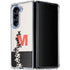Disney Mickey Mouse Stacked Silhouette Split Galaxy Z Fold5 5G Clear Case