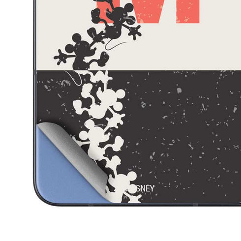 Disney Mickey Mouse Stacked Silhouette Split Galaxy Z Fold5 5G Skin