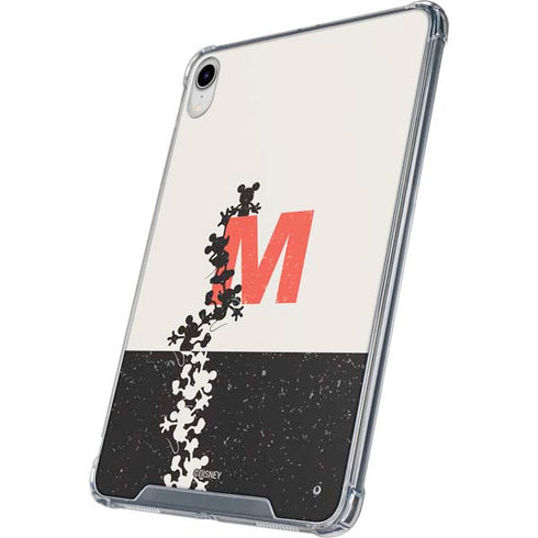 Disney Mickey Mouse Stacked Silhouette Split iPad 11th Gen (2025) Clear Case