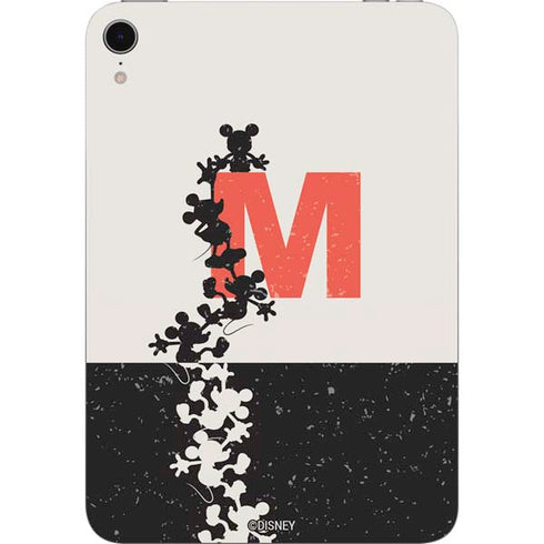 Disney Mickey Mouse Stacked Silhouette Split Apple iPad Mini Skin