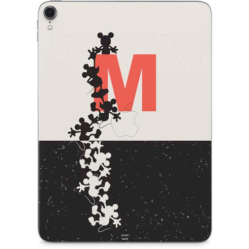 Disney Mickey Mouse Stacked Silhouette Split Apple iPad Pro Skin