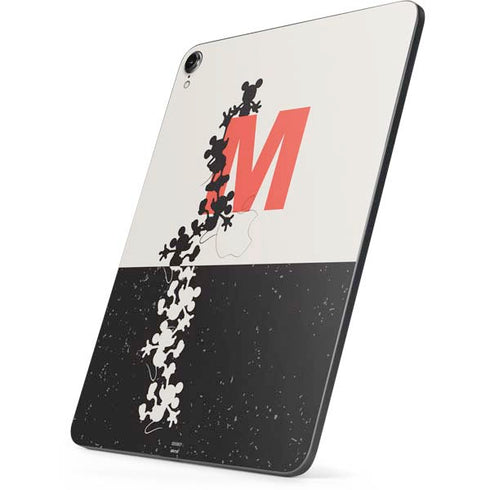 Disney Mickey Mouse Stacked Silhouette Split Apple iPad Pro Skin