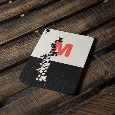 Disney Mickey Mouse Stacked Silhouette Split Apple iPad Pro Skin