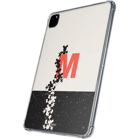 Disney Mickey Mouse Stacked Silhouette Split iPad Pro 11in (2024) Clear Case