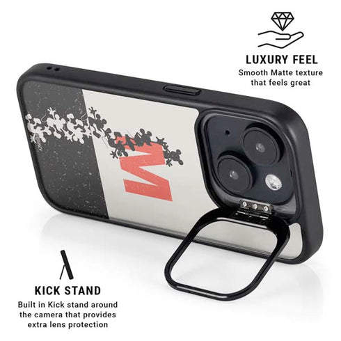 Disney Mickey Mouse Stacked Silhouette Split iPhone 14 Kickstand Case