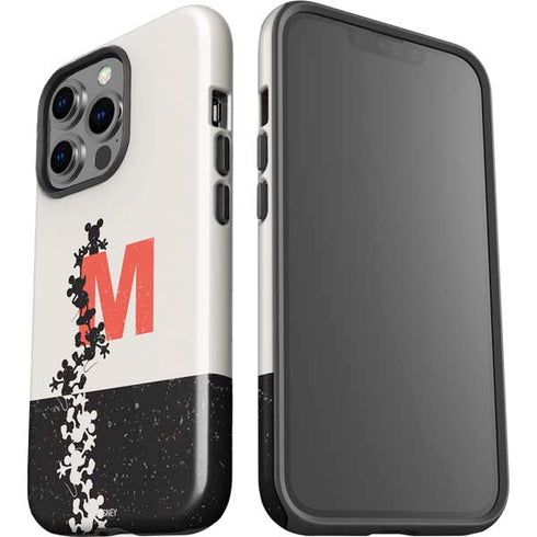 Disney Mickey Mouse Stacked Silhouette Split iPhone 15 Pro Impact Case