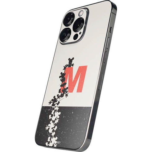 Disney Mickey Mouse Stacked Silhouette Split iPhone 15 Pro Max Skin
