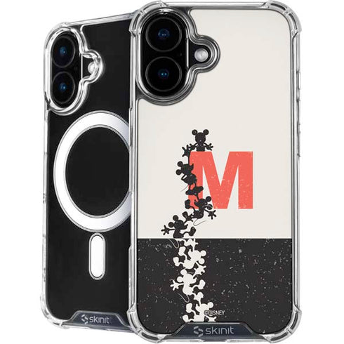 Disney Mickey Mouse Stacked Silhouette Split iPhone 16 MagSafe Case