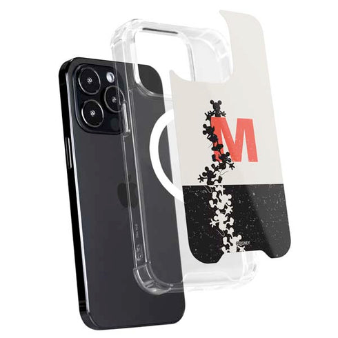 Disney Mickey Mouse Stacked Silhouette Split iPhone 16 Pro MagSafe Case