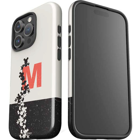 Disney Mickey Mouse Stacked Silhouette Split iPhone 16 Pro Max Impact Case