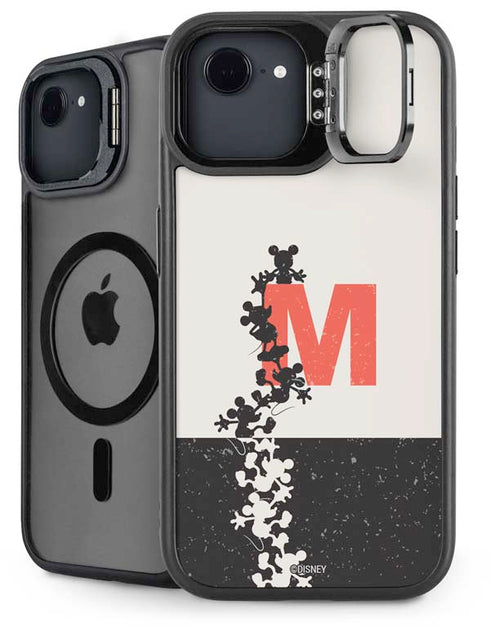 Disney Mickey Mouse Stacked Silhouette Split iPhone 16e Kickstand Case