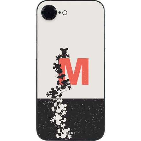 Disney Mickey Mouse Stacked Silhouette Split iPhone 16e Skin