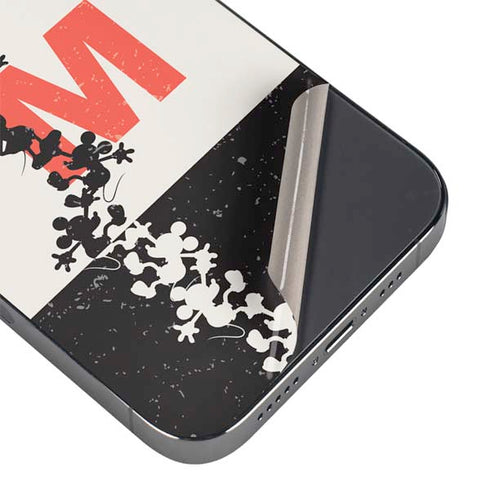 Disney Mickey Mouse Stacked Silhouette Split iPhone 16e Skin