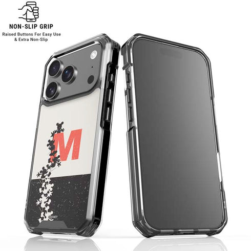 Disney Mickey Mouse Stacked Silhouette Split iPhone 18 Pro Clear Case