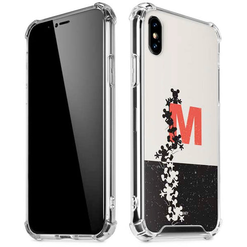 Disney Mickey Mouse Stacked Silhouette Split iPhone X/XS Clear Case