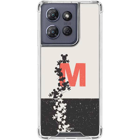 Disney Mickey Mouse Stacked Silhouette Split Moto G Power 5G (2025) Clear Case