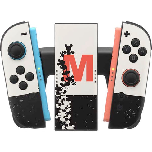 Disney Mickey Mouse Stacked Silhouette Split Nintendo Switch 2 (2025) Joy-Con Controller Skin