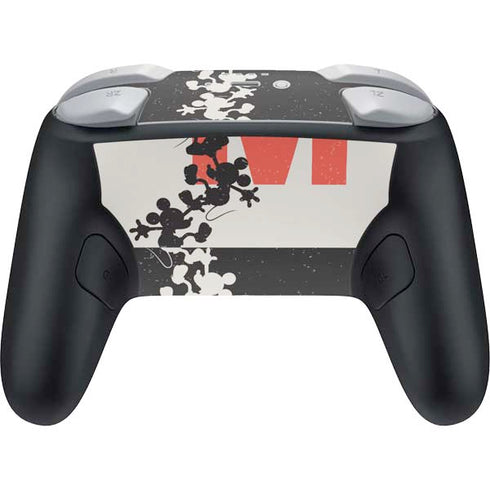 Disney Mickey Mouse Stacked Silhouette Split Nintendo Switch 2 (2025) Pro Controller Skin