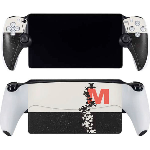 Disney Mickey Mouse Stacked Silhouette Split PlayStation Portal Remote Player Skin