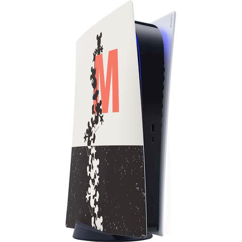 Disney Mickey Mouse Stacked Silhouette Split PlayStation PS5 Skins
