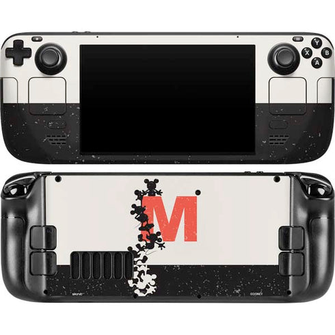 Disney Mickey Mouse Stacked Silhouette Split Steam Deck Handheld Gaming Computer OLED Skin