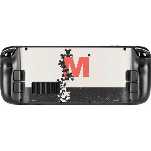 Disney Mickey Mouse Stacked Silhouette Split Steam Deck Handheld Gaming Computer Skin