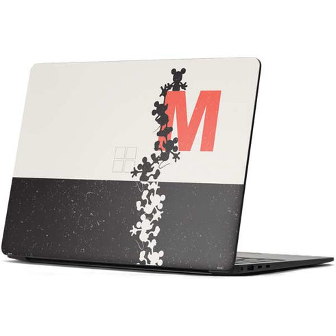 Disney Mickey Mouse Stacked Silhouette Split Surface Laptop 7 13.8in Skin