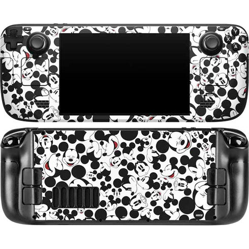 Disney Mickey Mouse Face Pattern Steam Deck Handheld Gaming Computer OLED Skin