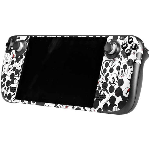 Disney Mickey Mouse Face Pattern Steam Deck Handheld Gaming Computer OLED Skin